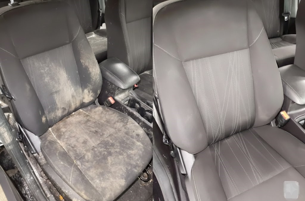 Car Interior Cleaning Before and After